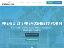 Tablet Screenshot of houseflippingspreadsheet.com